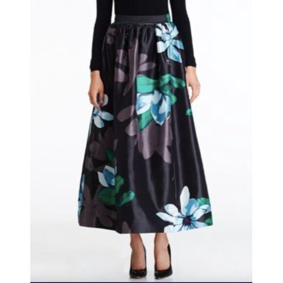 Lord & Taylor 424 FIFTH Long Floral Printed Skirt Size 8 - Picture 3 of 7